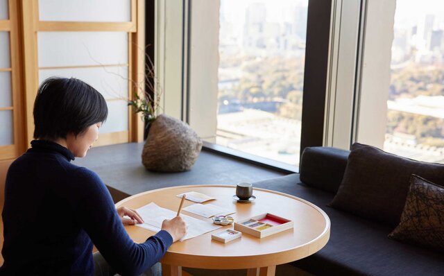 「PIGMENT TOKYO」とコラボレートした「絵てがみ時間atアマン東京」|AMAN TOKYO 「PIGMENT TOKYO」とコラボレートした「絵てがみ時間atアマン東京」|AMAN TOKYO