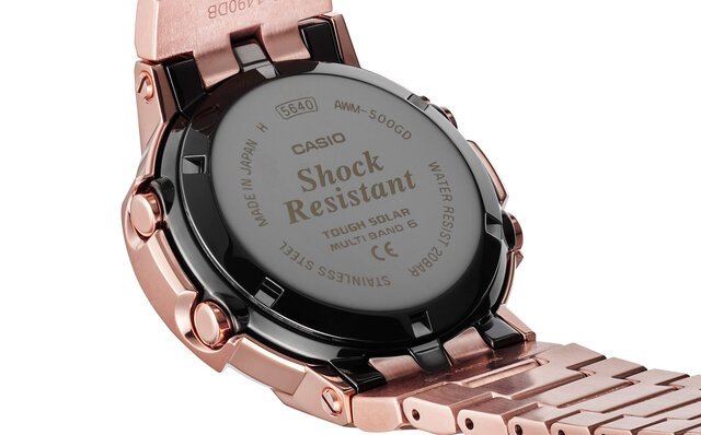 メタルインゴットをイメージしたローズゴールドカラーの新作｜G-SHOCK