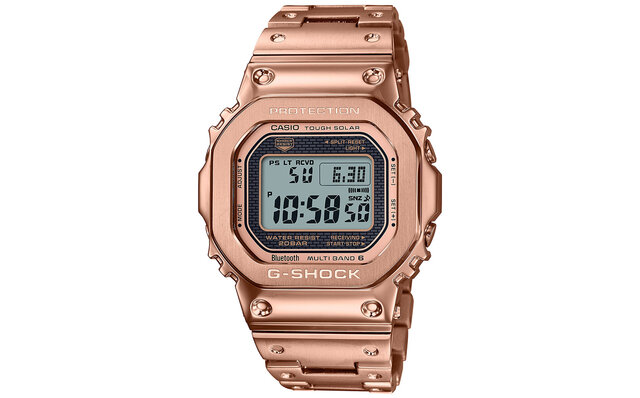 メタルインゴットをイメージしたローズゴールドカラーの新作｜G-SHOCK