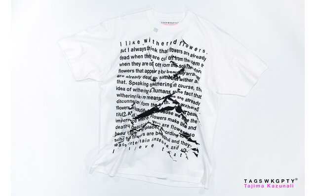 写真家 田島一成氏の作品をプリントしたコラボレーションコレクション｜TAGS WKGPTY PRODUCTIONS