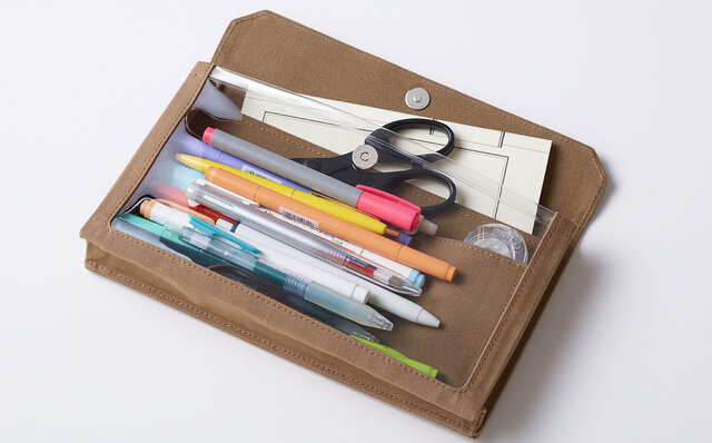 かさばらないバッグインバッグシリーズにペンケースタイプが登場｜KINGJIM