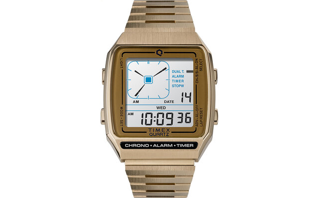 1980年代のデジタルアナログウオッチ復刻モデル「Q TIMEX Reissue Digital LCA」|TIMEX 1980年代のデジタルアナログウオッチ復刻モデル「Q TIMEX Reissue Digital LCA」|TIMEX