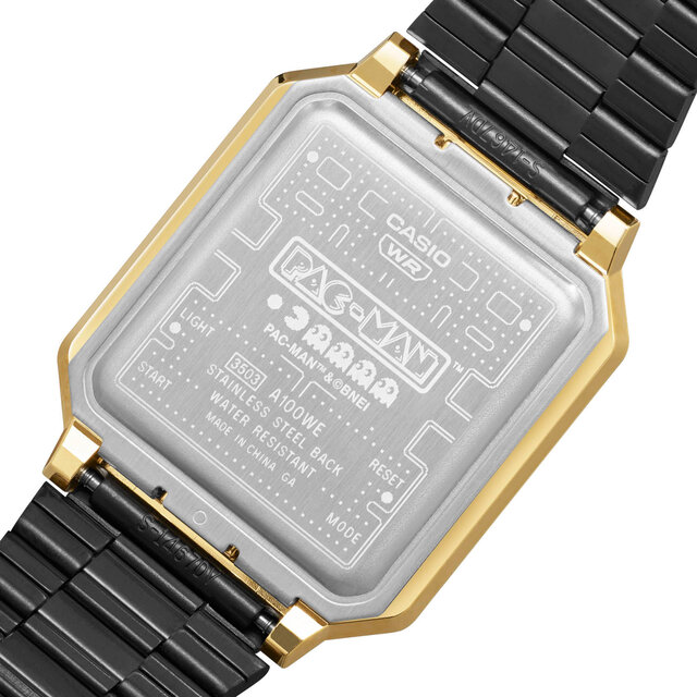 パックマンとコラボレーションしたレトロなデジタルウオッチ「A100WEPC」｜CASIO