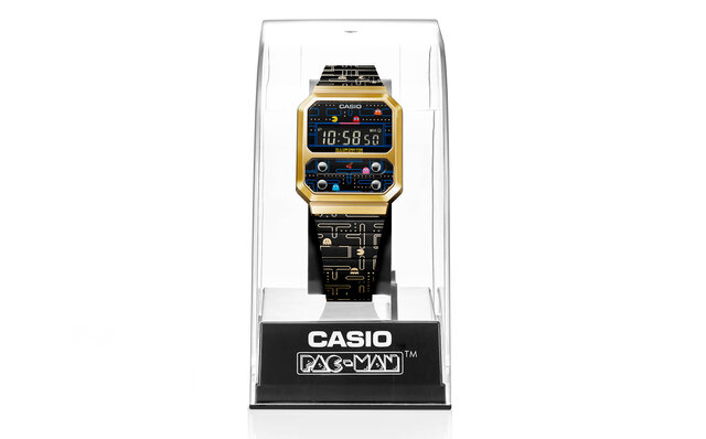 パックマンとコラボレーションしたレトロなデジタルウオッチ「A100WEPC」｜CASIO