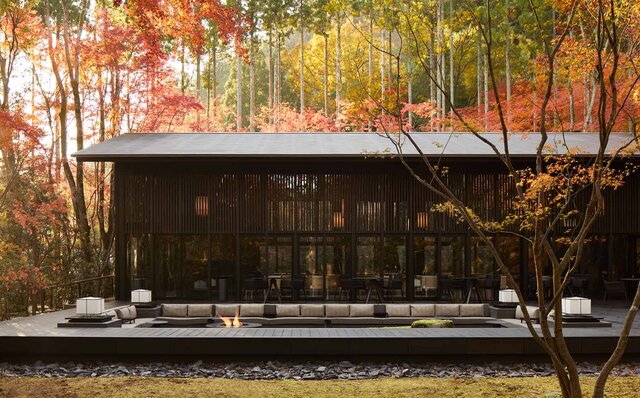 アマン京都のザ・リビング パビリオン by アマンで秋の味覚を贅沢に楽しむ　「丹波栗のモンブラン」｜AMAN KYOTO