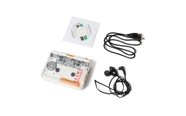 レトロ·フューチャーなデザインが目を惹く、スケルトンタイプのカセットプレイヤー ｜BEAMS RECORDS