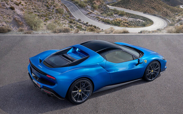 フェラーリ、830hpのハイブリッドオープン「296GTS」を発表｜Ferrari