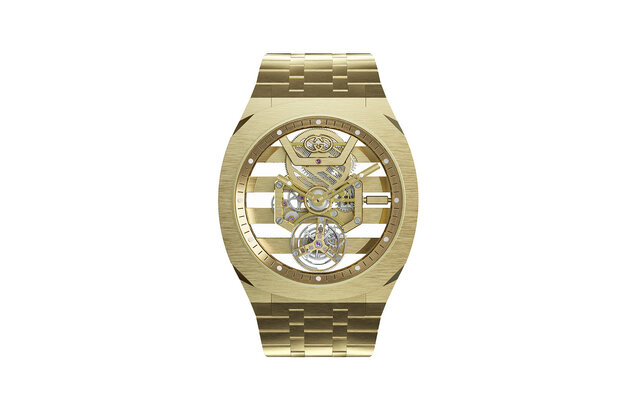 8mmというスリムボディにシースルーダイアルを組み合わせた新作「GUCCI 25H トゥールビヨン」｜GUCCI