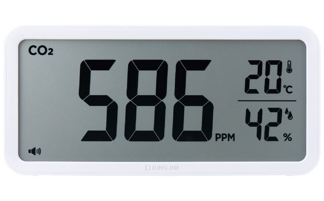 忘れがちな換気のタイミングをお知らせする二酸化炭素濃度の測定器｜KINGJIM
