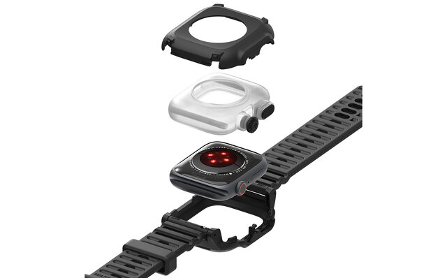 耐久性、防滴性、防塵性。三拍子揃った「Apple Watch Series 7」専用の完全防水ケース|Catalyst 耐久性、防滴性、防塵性。三拍子揃った「Apple Watch Series 7」専用の完全防水ケース|Catalyst