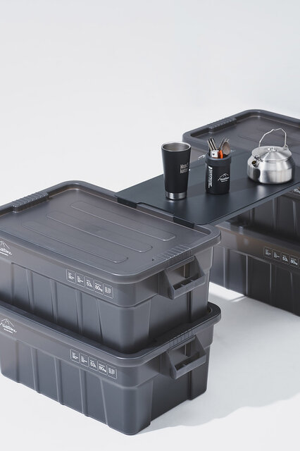 業務用メーカー・TRUST社に別注。ハンドル付きコンテナボックス｜Nicetime Mountain Gallery 