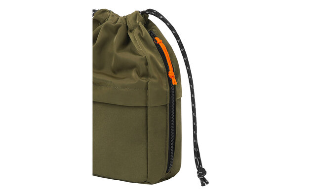 物が取り出しやすい巾着型。カバンの中でも外でも使用できる「ハンディポーチ」 ｜KINGJIM