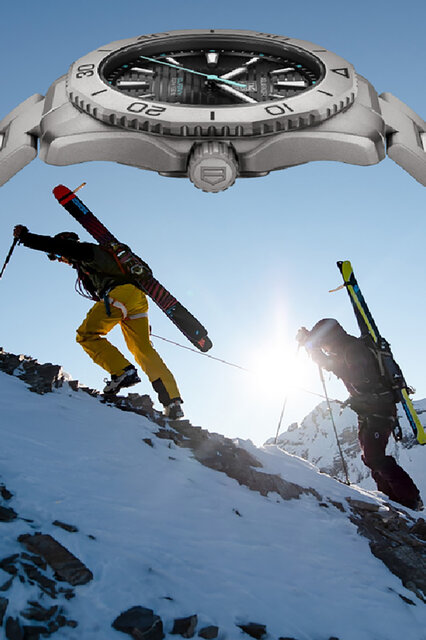 最高のアウトドアへ　メタリックデザインの「タグ・ホイヤー アクアレーサー プロフェッショナル200 ソーラーグラフ」が