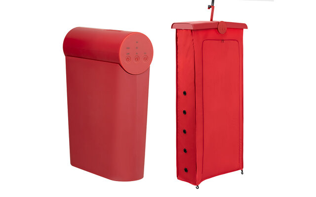 洗濯物を吊るして乾燥。電気代は一般的な乾燥機の1/2以下の「コンパクト衣類乾燥機」｜±0