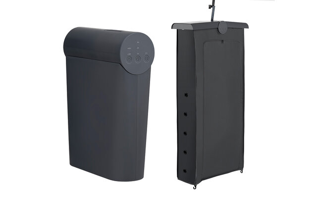 洗濯物を吊るして乾燥。電気代は一般的な乾燥機の1/2以下の「コンパクト衣類乾燥機」｜±0