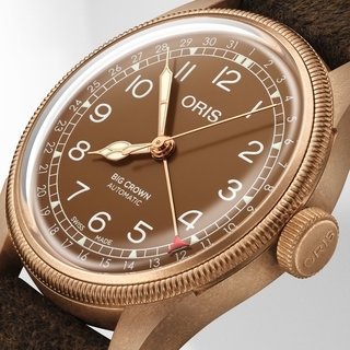 すべてにブロンズを採用した「オリス ビッグクラウン ブロンズ ポインターデイト」|ORIS
