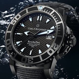 スタイリッシュな新作ダイバーズウオッチ「パトラビ スキューバテック ブラック」|CARL F. BUCHERER