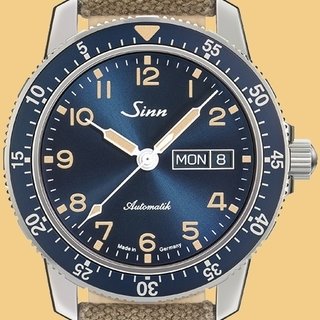 ダークブルー×アイボリーの配色が魅力の新作パイロットウオッチ|Sinn