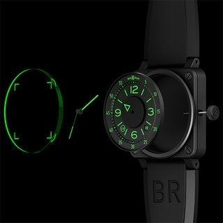 現実を拡張する航空ヘッドアップディスプレイの視界をアナロジカルに表現。新作「BR 03-92 H.U.D」|Bell & Ross