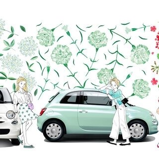 花をイメージしたフィアット500の限定車が登場|FIAT