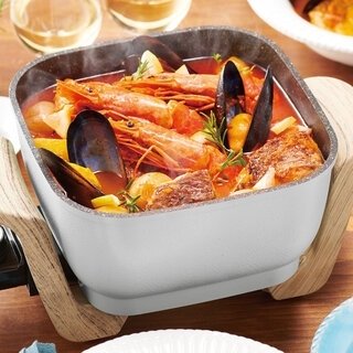 保温から230°Cまで無段階調節を採用。1台6役をこなす多機能電気鍋｜Toffy