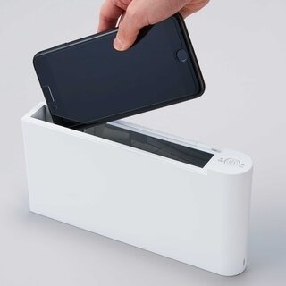 スマートフォンやマスクを入れるだけで簡単除菌するケース ｜ KING JIM 