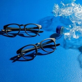 プラごみ問題の解決を目指すべく、廃棄ペットボトルを眼鏡フレームに｜DONTPANIC