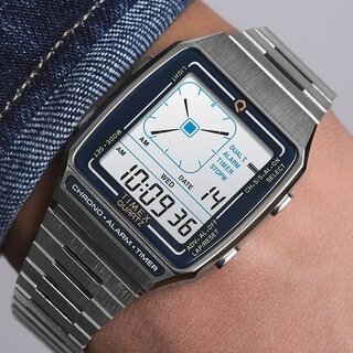 1980年代のデジタルアナログウオッチ復刻モデル「Q TIMEX Reissue Digital LCA」｜TIMEX
