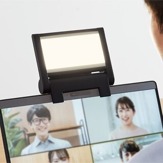 オンライン会議中の画面映りを良くする「Web 会議用スクエアライト」｜KINGJIM