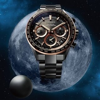 DLCブラックとピンクゴールドカラーに彩られた、いま最もエレガントなGPSハイテク機|CITIZEN