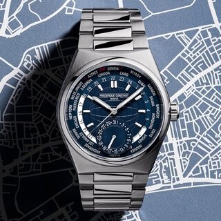 世界24都市の時刻が瞬時に分かる、モダンセンスなワールドタイム|FREDERIQUE CONSTANT