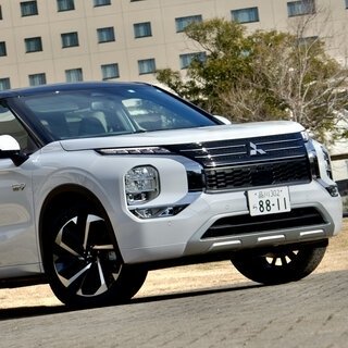 三菱のフラッグシップSUV、新型「アウトランダーPHEV」に試乗──走りも見た目も上質に|MITSUBISHI