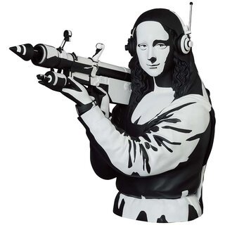 ロケットランチャーを手にしたモナ・リザが示す平和への祈り | MEDICOM TOY