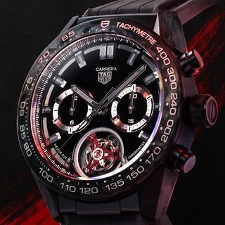 真紅のトゥールビヨンを搭載した「カレラ」シリーズの頂点・迫力モデル｜TAG HEUER