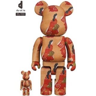 東京国立博物館 BE@RBRICK 菱川師宣「見返り美人図」 100％ & 400％｜MEDICOM TOY