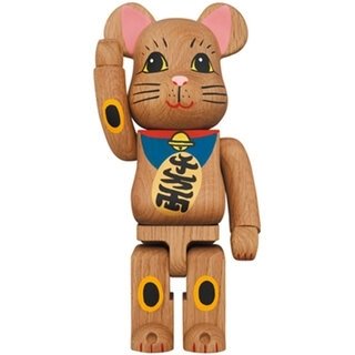 BE@RBRICK カリモク 招き猫 壱 青 400％｜MEDICOM TOY