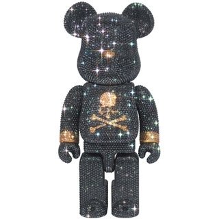 CRYSTAL DECORATE mastermind JAPAN BE@RBRICK 400％ BLACK & GOLD Ver.｜MEDICOM TOY