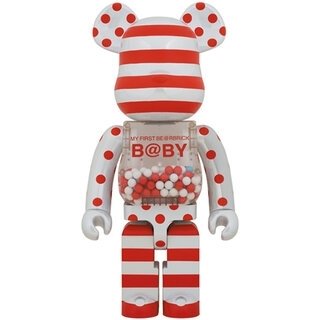 MY FIRST BE@RBRICK B@BY RED & SILVER CHROME Ver.1000％｜MEDICOM TOY