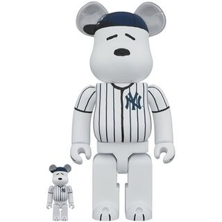 MLB × PEANUTS BE@RBRICK SNOOPY (NEW YORK YANKEES) 100％ & 400％｜MEDICOM TOY