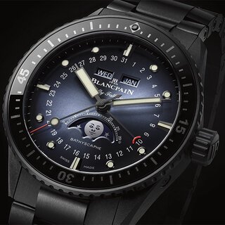ブランパンからブラックセラミックを使用した新作「バチスカーフ コンプリートカレンダー ムーンフェイズ」が登場|BLANCPAIN