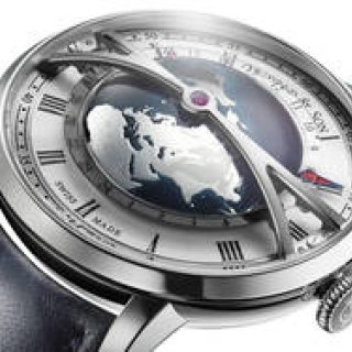 3D北半球を抱く、ワールドタイムの新たな表現「グローブトロッター」｜ARNOLD ＆ SON