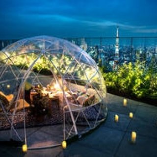 アンダーズ 東京のルーフトップ テラスに「星降る夜のクリスマスイグルー」｜EAT