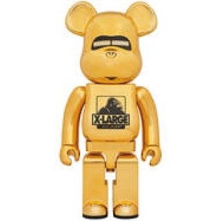 BE@RBRICK XLARGE® × HAJIME SORAYAMA 1000% GOLD｜MEDICOM TOY