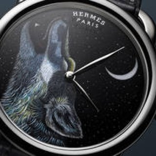 世界限定8本　夜空に吠えるオオカミを描いた「アルソー Awooooo」｜HERMÈS
