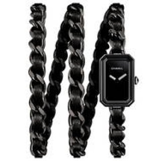 チェーンとレザーストラップで腕に巻く「プルミエール ロック インテンス ブラック」｜CHANEL