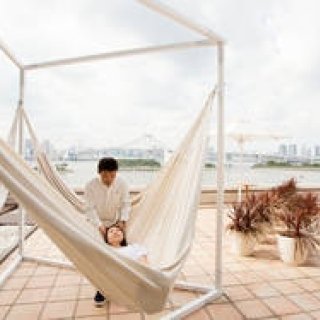 潮風が心地いい癒しのハンモックマッサージ｜hotel nikko tokyo