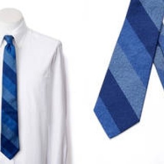 粋なドレスダウンを叶えるデニム風タイ｜FAIRFAX