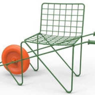 普遍的なワイヤーチェアに車輪をプラス。“モバイル”可能のユニークなプロダクト｜MAGIS