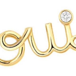 肯定の意思表示「Oui」の文字がキュートに輝くスタッズピアス｜DIOR