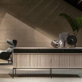 日本伝統の蛇腹戸（じゃばらど）を生かした、ミニマルデザインのサイドボード｜Ritzwell